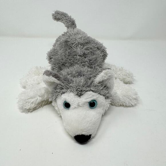 Caltoy Gray White Husky Wolf Dog Glove Hand Puppet Plush Toy Preschool Teacher - Picture 1 of 12